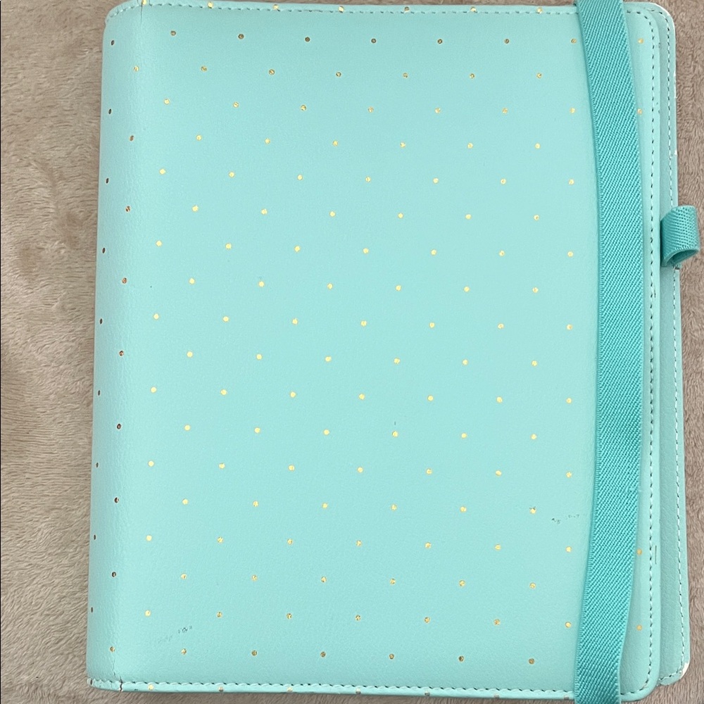 Mint Green Polka Dot Planner HARD TO FIND